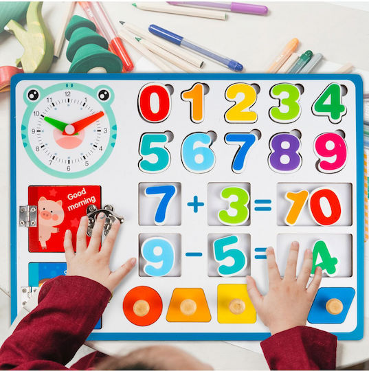MalPlay Educational Game Letters & Numbers made of Wood