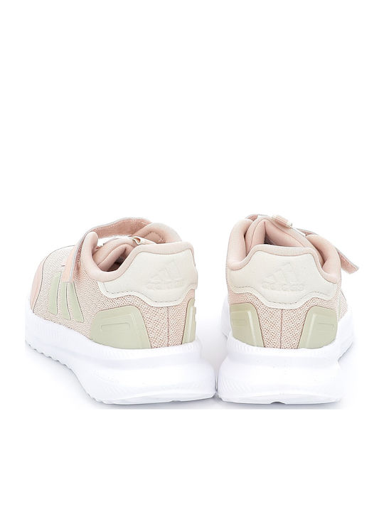 Kids Sports Shoes Running with Hoop & Loop Closure Pink