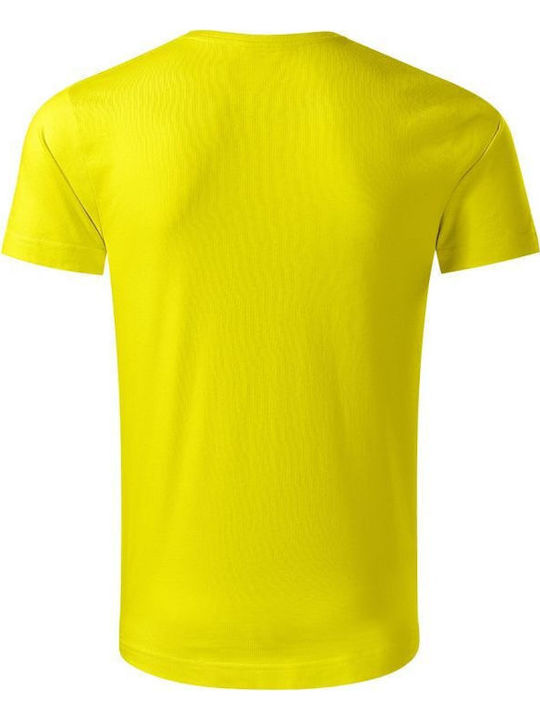 Malfini Ανδρικό Διαφημιστικό T-shirt Κοντομάνικο Lemon