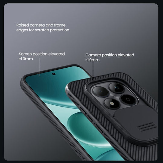 Nillkin CamShield PRO Rückseitencover Kunststoff / Silikon Schwarz (Redmi Note 15 Pro 5G)