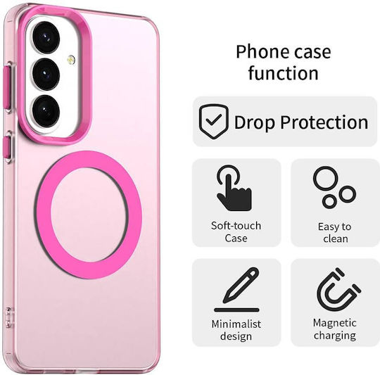 Techsuit Candycase Umschlag Rückseite Kunststoff / Silikon Rosa (Galaxy S26+)