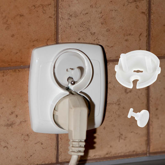 ikonka Capac de protecție pentru priză Montaj simplu din Plastic în Culoare Alb 1.2x2cm 1buc
