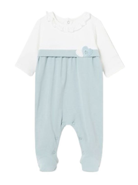 Mayoral Baby Bodysuit Set Long-Sleeved Light Blue 2pcs