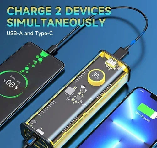 Andowl Q-CD1008 Power Bank 30000mAh 22.5W Yellow