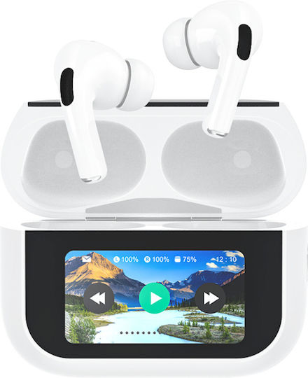 X48 In-Ear Bluetooth-Freisprecheinrichtung Kopfhörer mit Schweißresistenz und Ladeetui Weiß