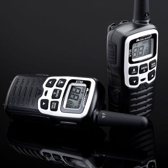 Midland XT50 Adventure Ασύρματος Πομποδέκτης PMR με Μονόχρωμη Οθόνη Σετ 2τμχ