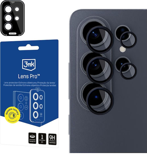 3MK Lens Protection Pro Kameraschutz Gehärtetes Glas Black für das Samsung Galaxy S26 Ultra