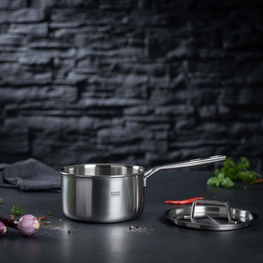 Kuhn Rikon Culinary Fiveply Set De Vase De Gătit Din Oțel Inoxidabil Cu Acoperire Interioară Antiaderent 3 Buc