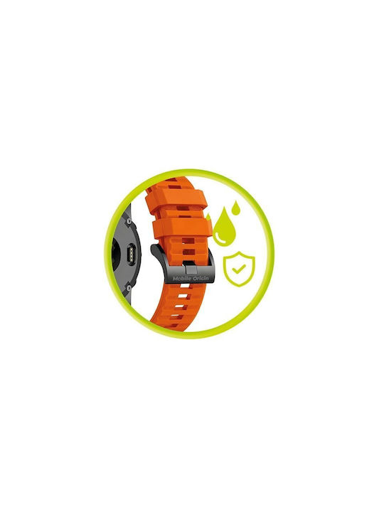 Mobile Origin Einfaches Silikon Tragbare Bänder 20mm Orange Mo-ess-20-org