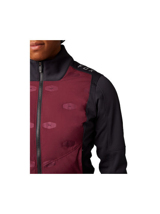 Fox Ranger Cycling Windbreaker Jacket Long sleeve Red