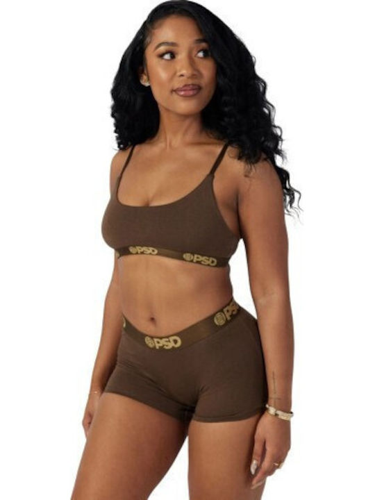 Women's Bra without Padding Cocoa