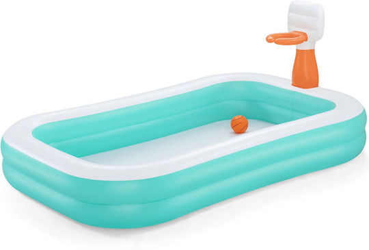 Bestway Piscină Pentru Copii Gonflabilă 636lt 251x168x102cm Turcoaz