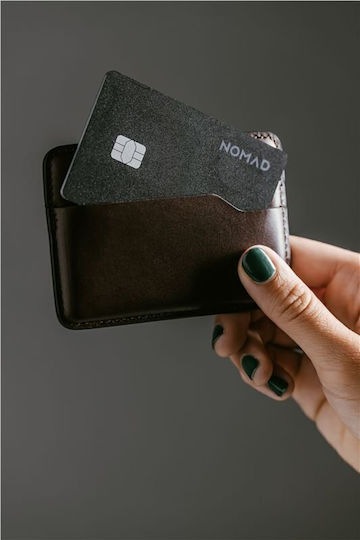 Nomad Tracking Card Pro Съвместим С Apple Find My Черна Презареждаща Се
