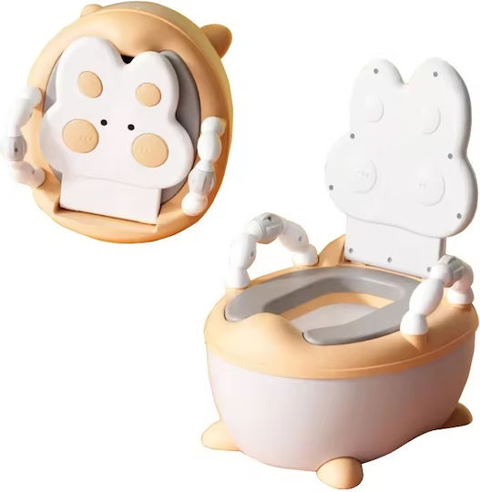 Little Mom Töpfchen Toilette mit Deckel Orange BH-6043