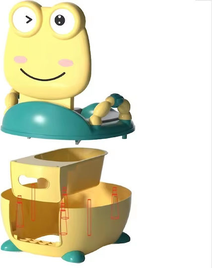 Little Mom Toalete Pentru Copii Toaletă Cu Capac Galben