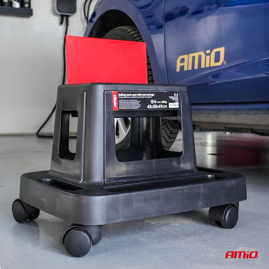 AMiO Work Stool with Maximum Load 150 kg and Storage Space
