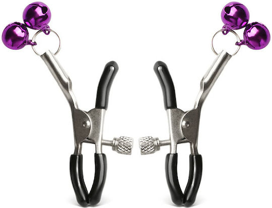 Smd Erster Kontakt Adjustable Nipple Clamps Bell Bdsm Ρυθμιζόμενοι Σφιγκτήρες Θηλών Purple
