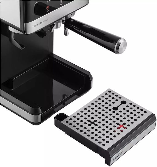 Sencor Automatische Espressomaschine Eingebaut 1350W Druck 20bar mit Mahlwerk Gray SES 5000SS