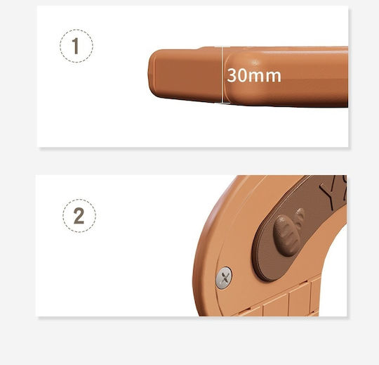 Căsuță De Joacă Pentru Copii Multifuncțională De Culoare Cafenie 115x92x98cm