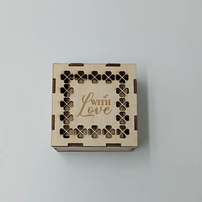 Ξύλινο Memory Box Κουτί & Τετράγωνα Photo Frames Toxylo