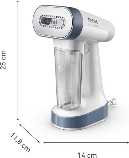 Tefal Pure Force Aparat de călcat cu abur pentru haine de Mână 1800W cu rezervor 180ml Alb