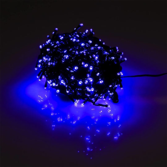 500 Λαμπάκια LED 40μ. x 11.6εκ. Μπλε τύπου Βροχή