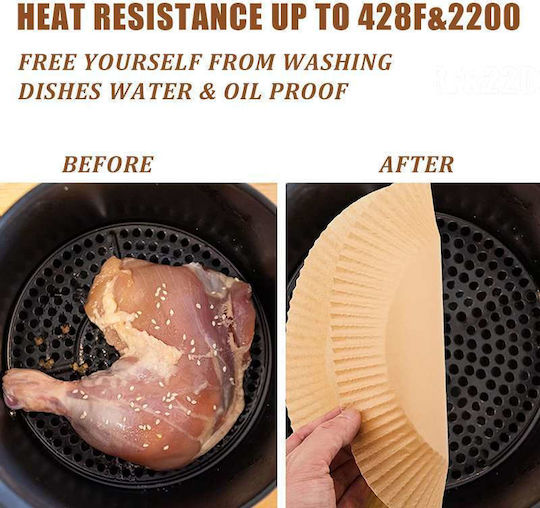 Non-stick Papers for Air Fryer 20x20cm 100pcs