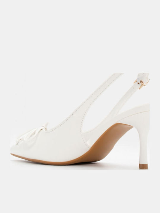 Pumps mit hohem Absatz Weiß