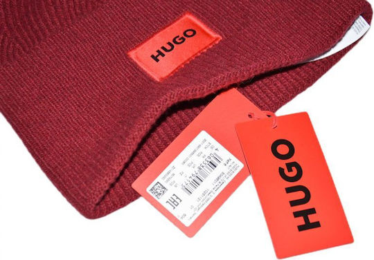 Beanie Männer Beanie Gestrickt in Rot Farbe