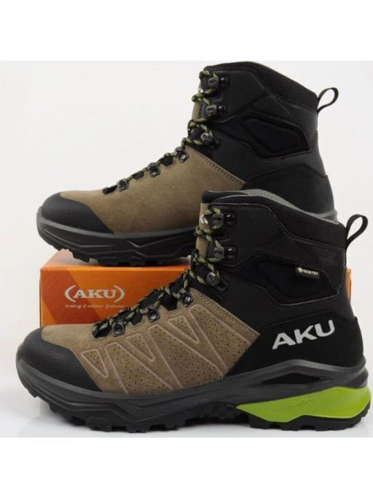 Aku Încălțăminte de Drumeție pentru Bărbați Tip Botine Impermeabile cu Membrană Gore-Tex Negre