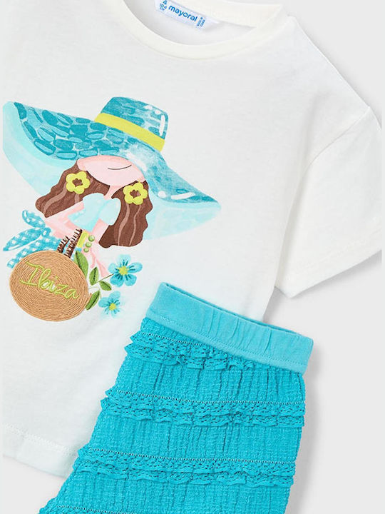 Kinder-Set mit Shorts Sommer 2Stück White