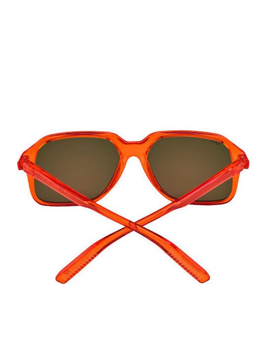 Spy Bronze Unisex Sunglasses with Orange Frame and Orange Polarized Mirror Lens 1800000000063