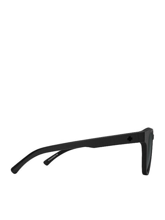 Spy Matte Unisex Ochelari De Soare Cu Ramă Neagră Din Plastic Și Lentilă Polarized Neagră Oglindă