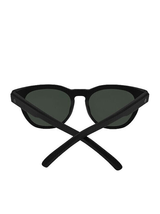 Spy Matte Unisex Ochelari De Soare Cu Ramă Neagră Din Plastic Și Lentilă Polarized Neagră Oglindă