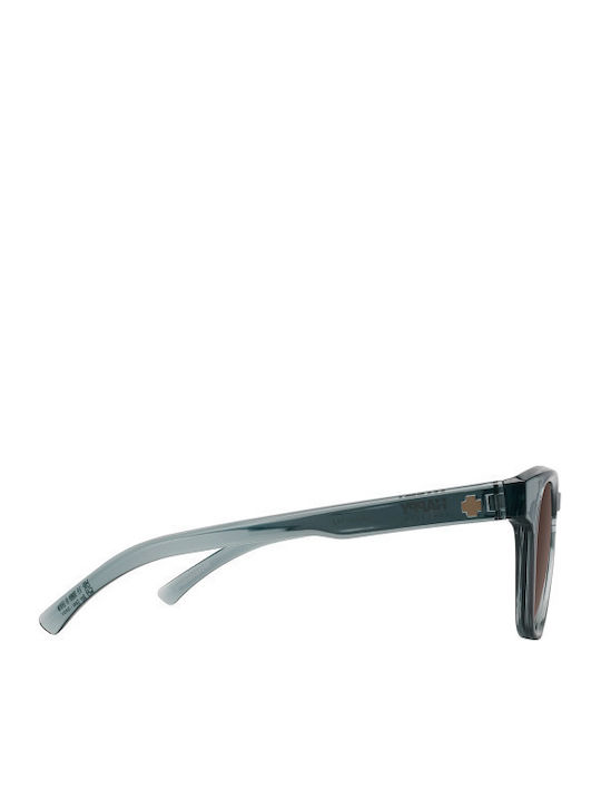 Unisex Sonnenbrille mit Gray Gestell und Gray Polarisiert Linse