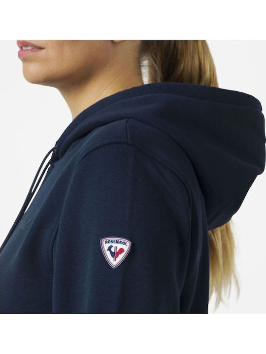 Γυναικείο Φούτερ με Κουκούλα Navy Blue