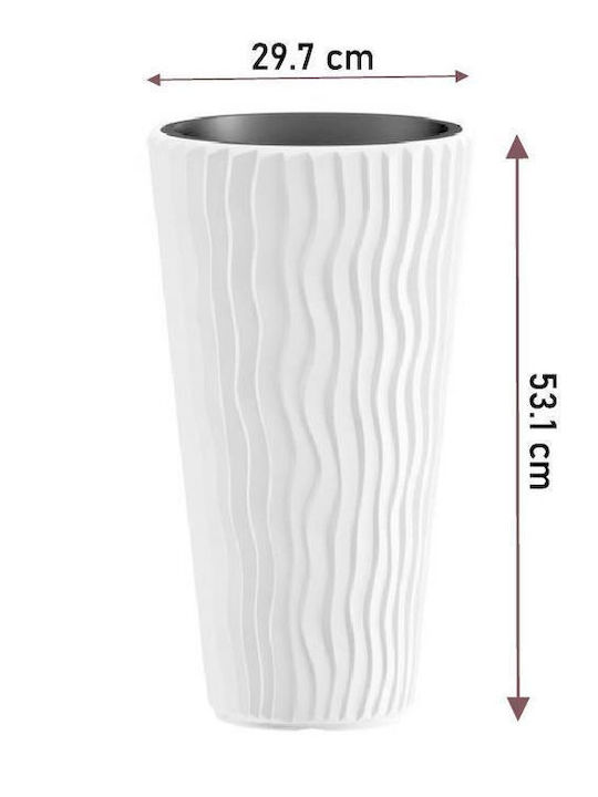 Prosperplast Flower Ghiveci Plastic Gri 29.7x29.7εκ.