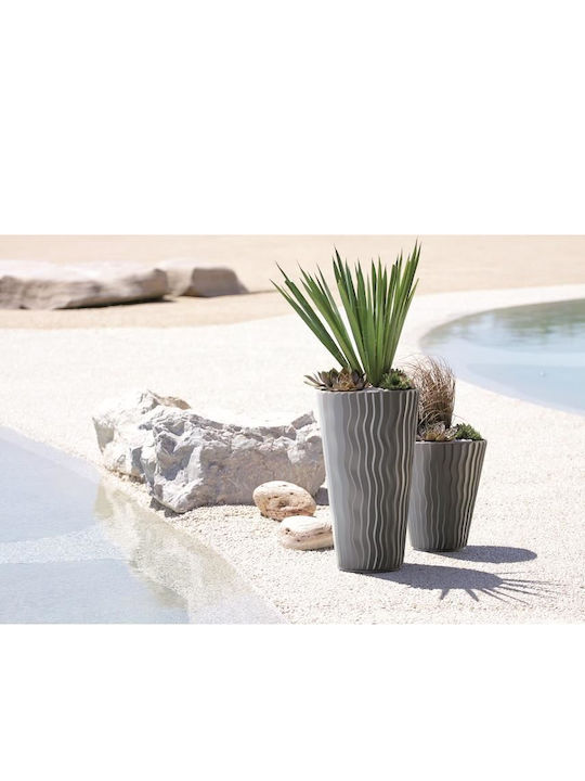Prosperplast Flower Ghiveci Plastic Gri 29.7x29.7εκ.