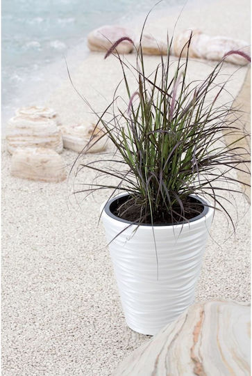 Prosperplast Flower Ghiveci Plastic Alb 34.5x34.5εκ.