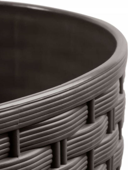 Prosperplast Übertopf Rattan Braun 30x30εκ.