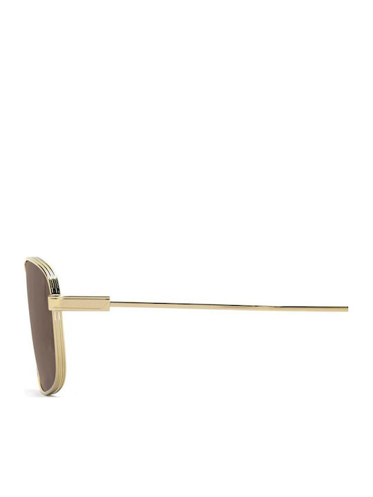 Victoria Beckham Unisex Sonnenbrillen mit Goldenem Metallrahmen