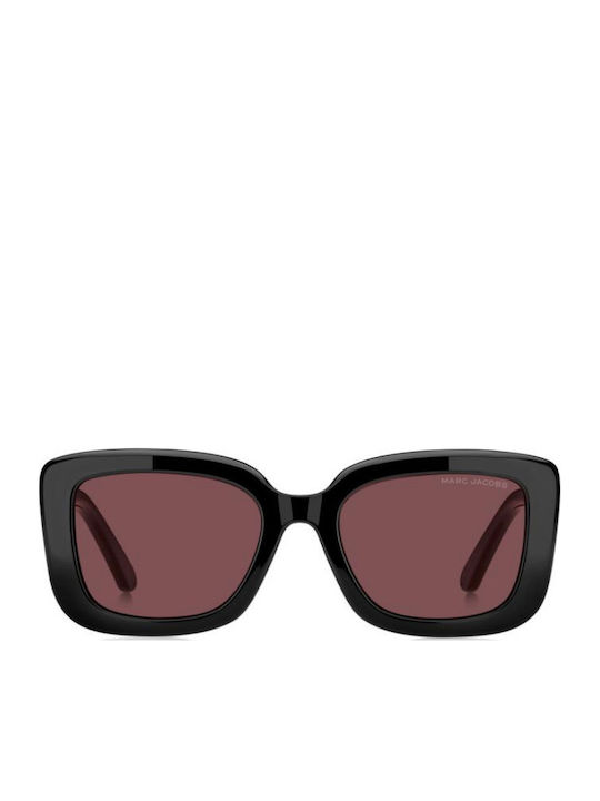 Marc Jacobs Unisex Γυαλιά Ηλίου με Μαύρο Κοκκάλινο Σκελετό και Κόκκινο Φακό MARC 888/S 807/4S