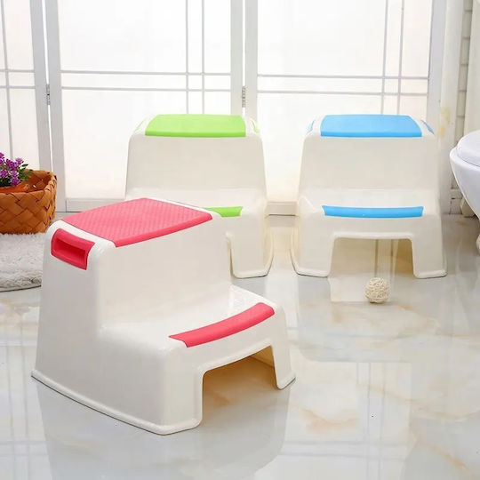 Scăunel Două Trepte Wc Booster Little Mom Gri Multifuncțional Toaletă Baie Bucătărie Scăunel Treaptă Suport Ergonomic Mânere Stabil Bază Antiderapantă Dimensiune 36 X 30.5 X 26.5 Cm