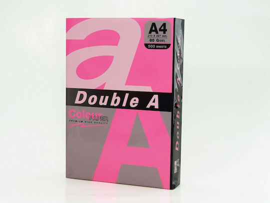 Double A Hârtie Colorată Pentru Copiator A4 75gsm 500 Foi Top Double A Neon Roz