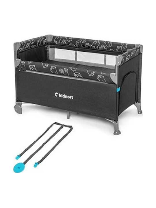 Kidnort Loc de joacă cu Saltea Gri 22cm