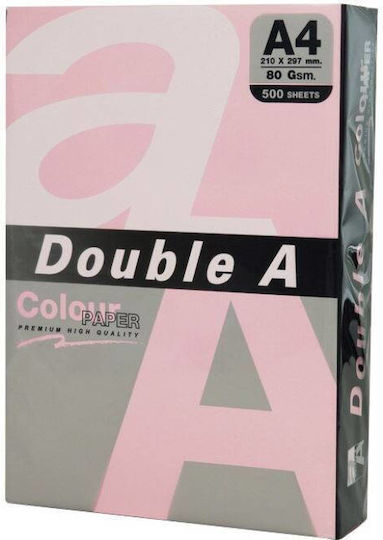 Double A Colored Paper Copier A4 80gsm 500 Sheets Ream Double A Pastel Pink