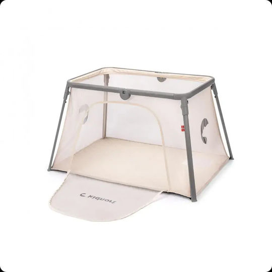 Kidnort Playpen with Mattress Beige 63.2x77cm