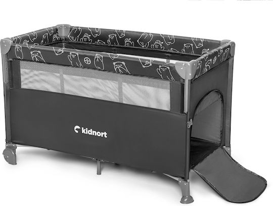 Kidnort Loc de joacă cu Saltea Gri 22cm