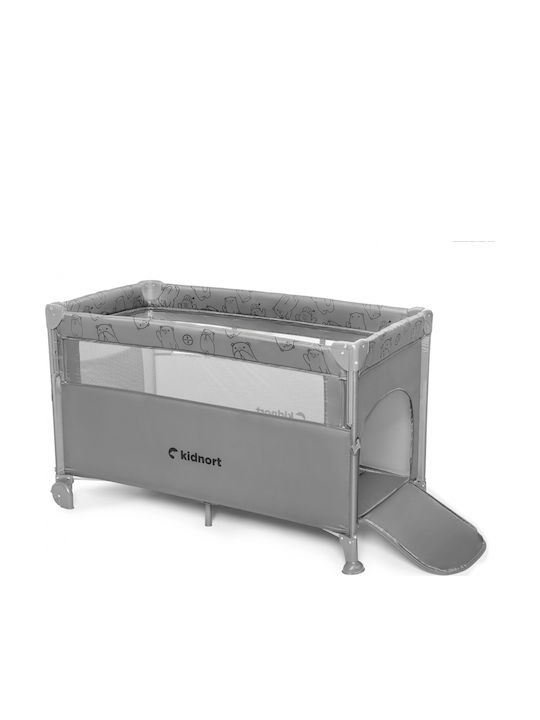 Kidnort Loc de joacă cu Saltea Gri 22cm