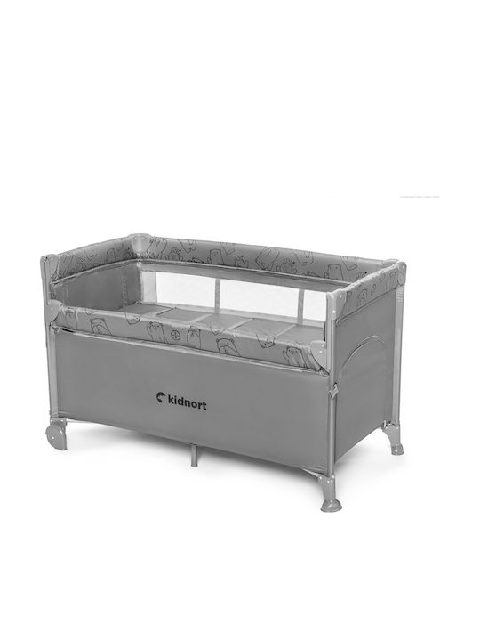 Kidnort Loc de joacă cu Saltea Gri 22cm